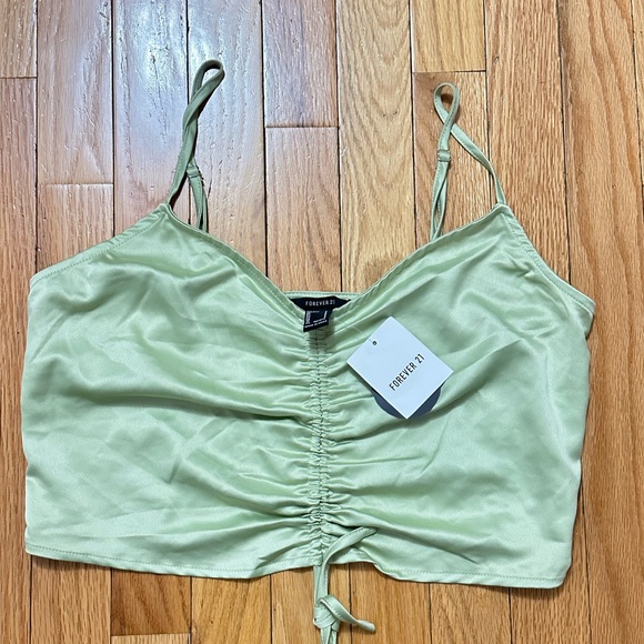 Forever 21 Light Green Crop Top - Picture 2 of 4